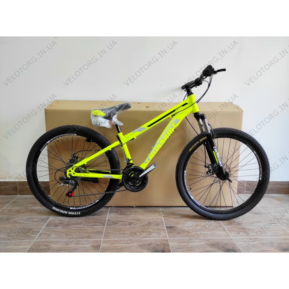 Купити Велосипед CrossBike Storm 26 Рама-13 yellow жовтий за ціною